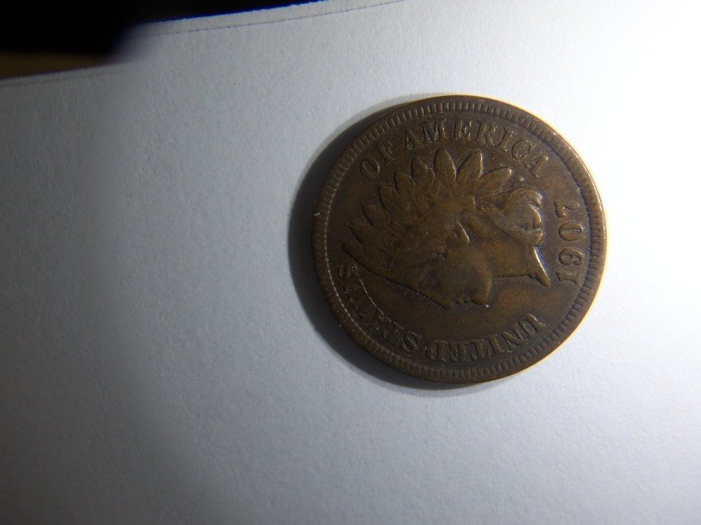 A NICE HIGHER GRADE 1907 INDIAN HEAD