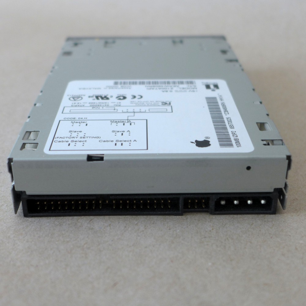 Apple Logo Z100 ATAPI 100MB Internal Zip Drive with Blank 100MB Disk /Tested