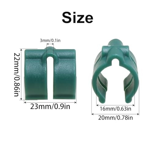16PCS Greenhouse Shelf Clip Buckles for 0.63 Inch Tube