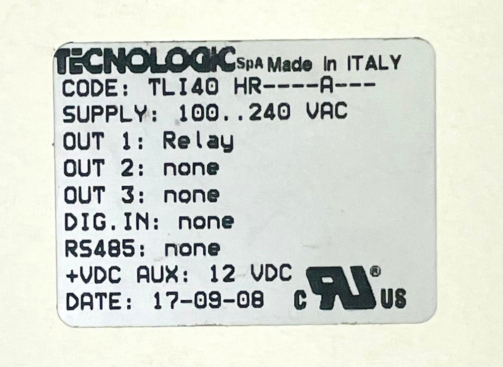 TECNOLOGIC TLI40 HR----A--- Temperature Controller TLI 40