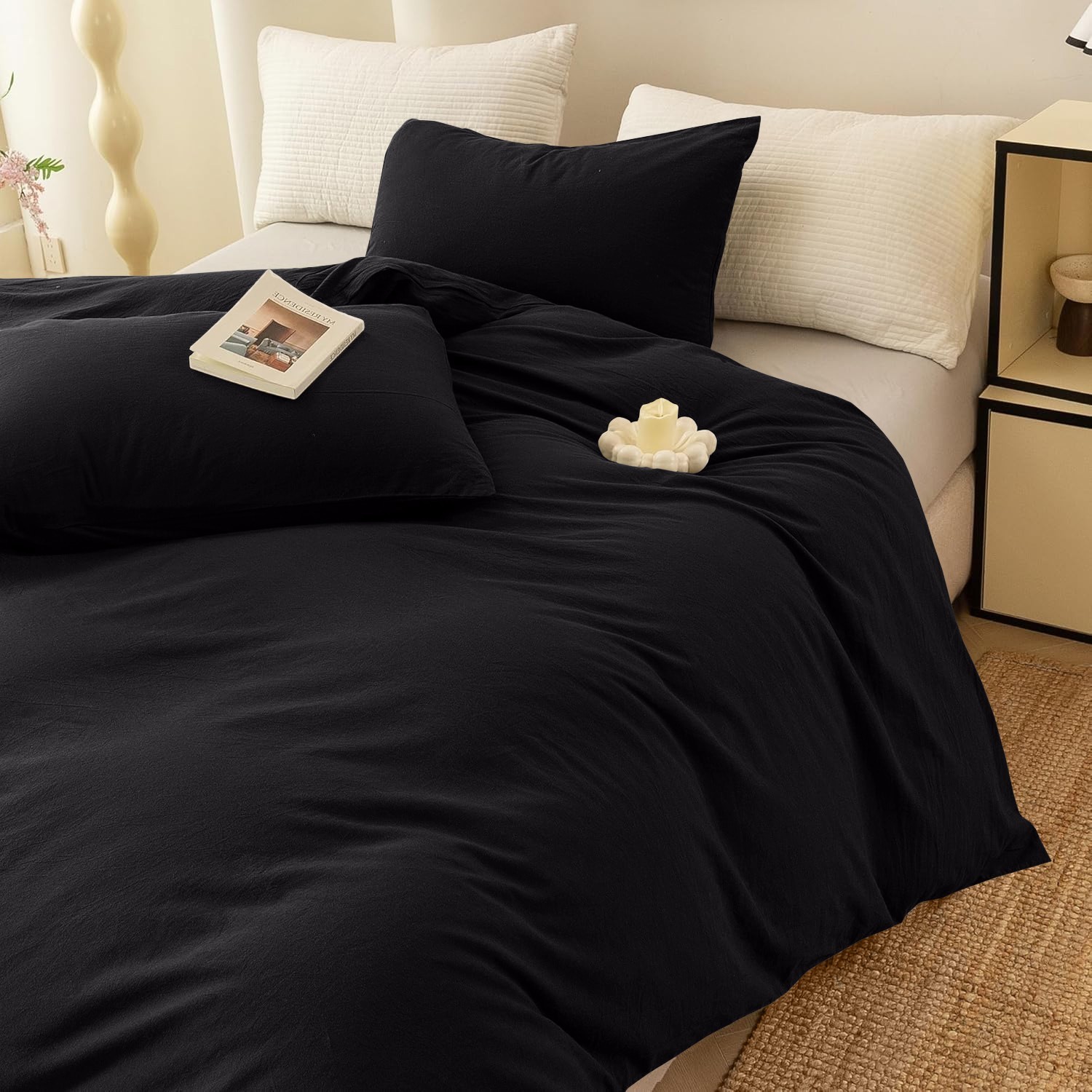 3 Piece Duvet Cover Set All Season Soft Comforter Covers Bedding Sets Queen King