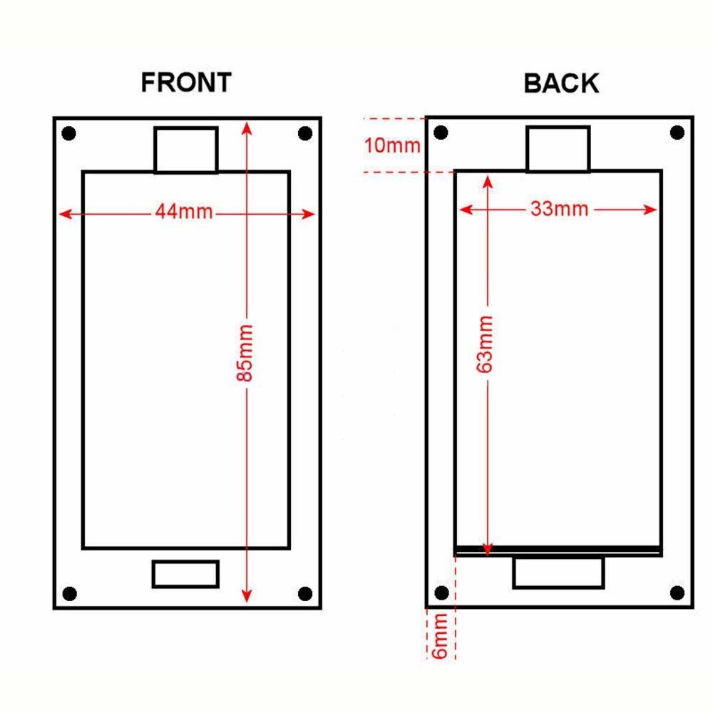 4PCS Twin/2X/Two AA Panel Mount Battery Holder Case Box 3V W/Power Switch & Wire