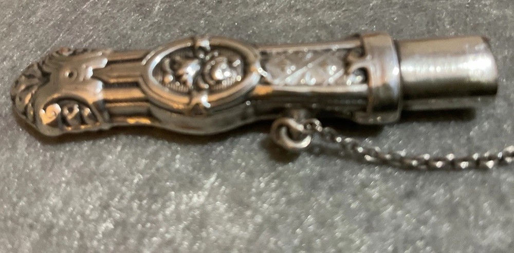 Needle Case Antique Silver Sewing Etui Chatelaine