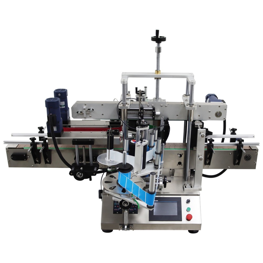 Double Sided Automatic Desktop Labeling Machine 110V Labeller for Various Bottle