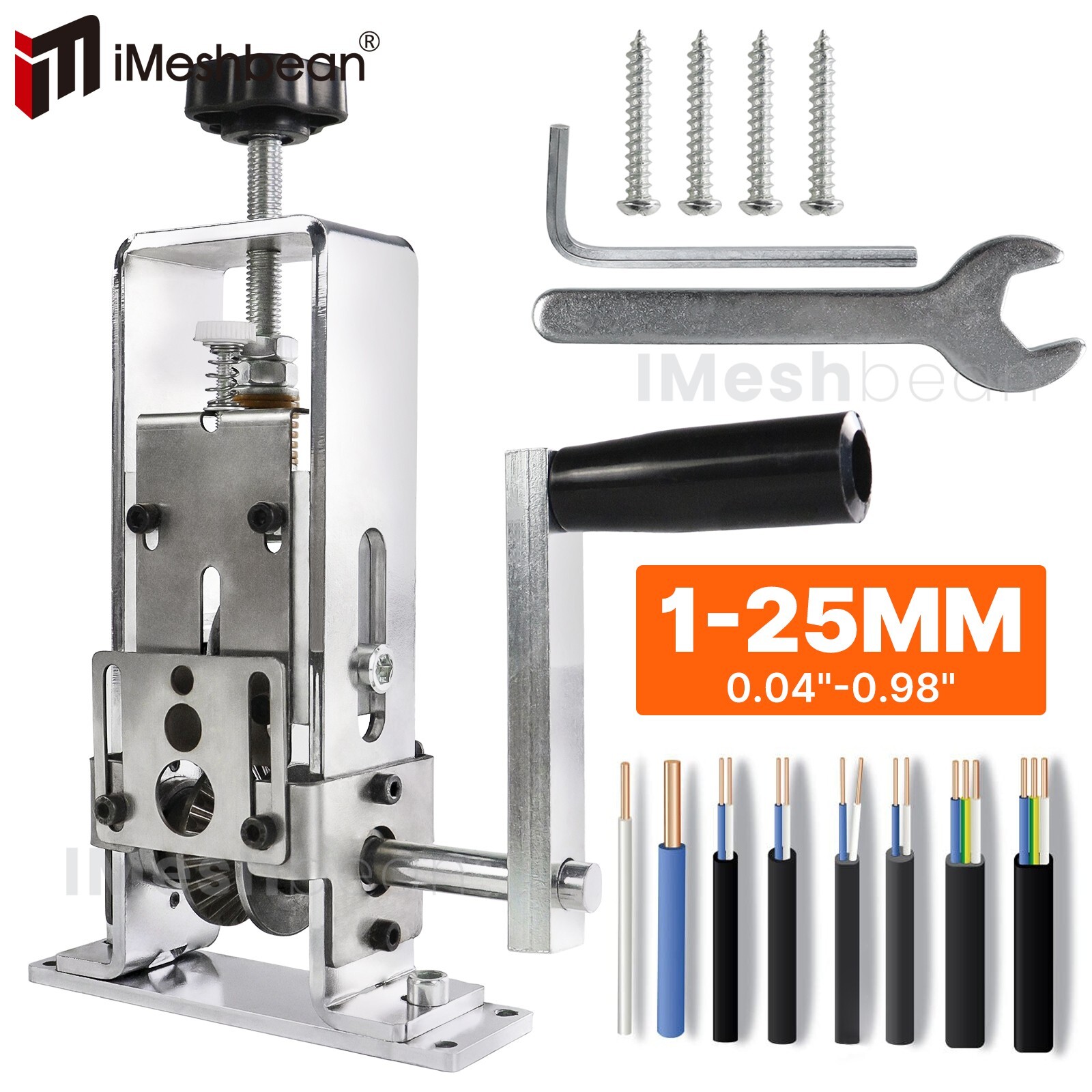 Electric & Manual Wire Stripping Machine Cable Cutter Copper Peeling Stripper US