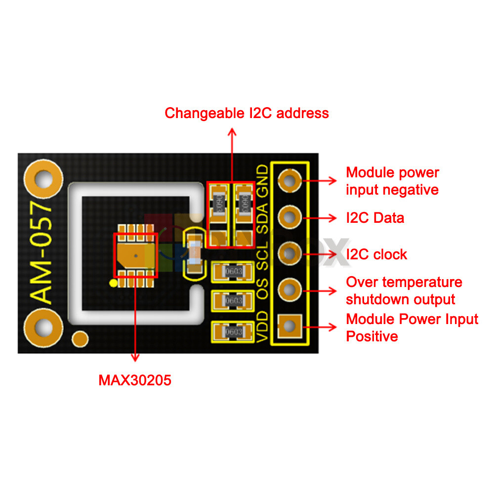 MAX30205 Sensor Module Temperature Sensor Board Body Temperature Sensor Module