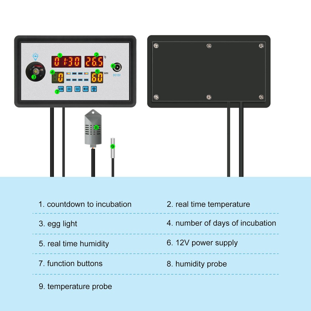Intelligent Incubator Thermostat Automatic Egg Incubator Controller Thermostat