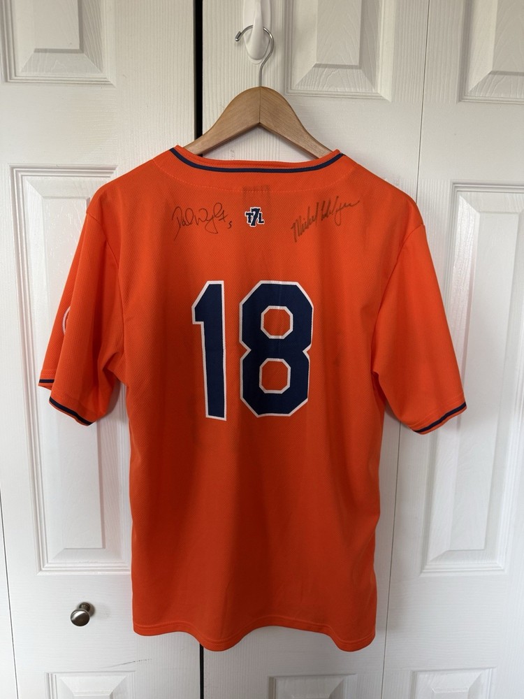 David Wright Michael Cuddyer Autographed Jersey Size Medium New York Mets