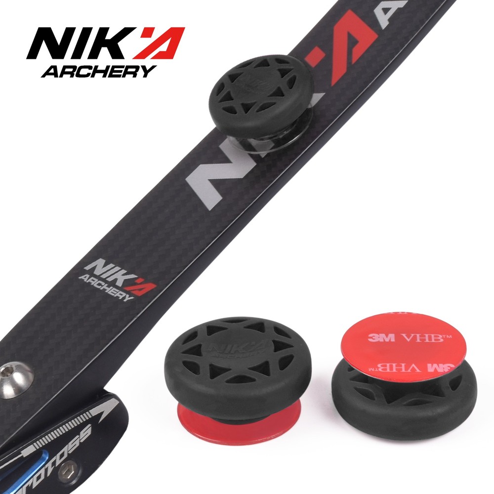 Archery Bow Stabilizer Solid Rubbe Limbs Vibration Damper for Compound Bow 2PCS