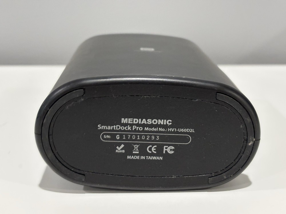 UNTESTED Mediasonic SmartDock Pro Docking Station HV1-U60D2L USB 3.0