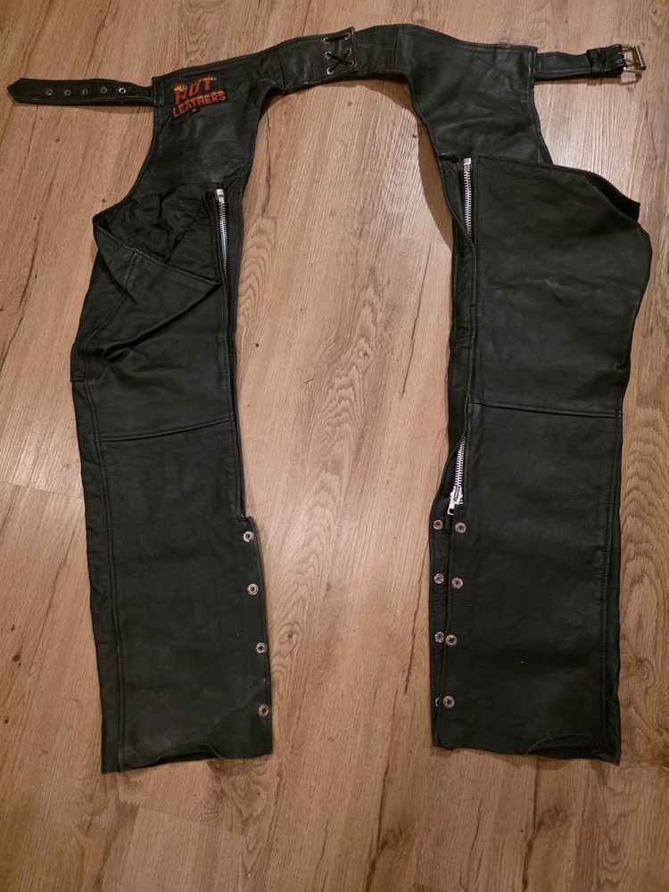 Hot Leathers Motorcycle Chaps Size Medium