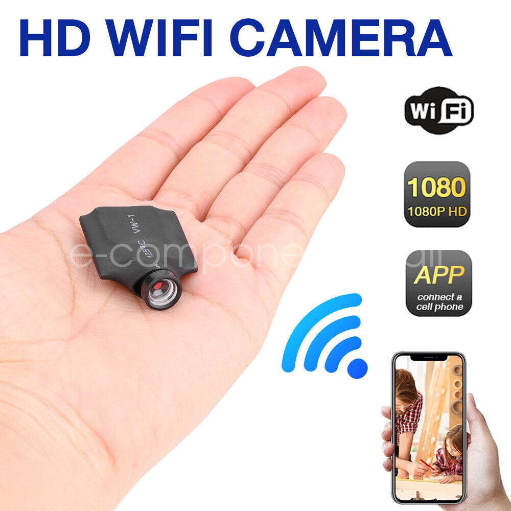 1080P Wireless WIFI IP Mini Camera DIY Button Design DVR Security Cam Video AUS