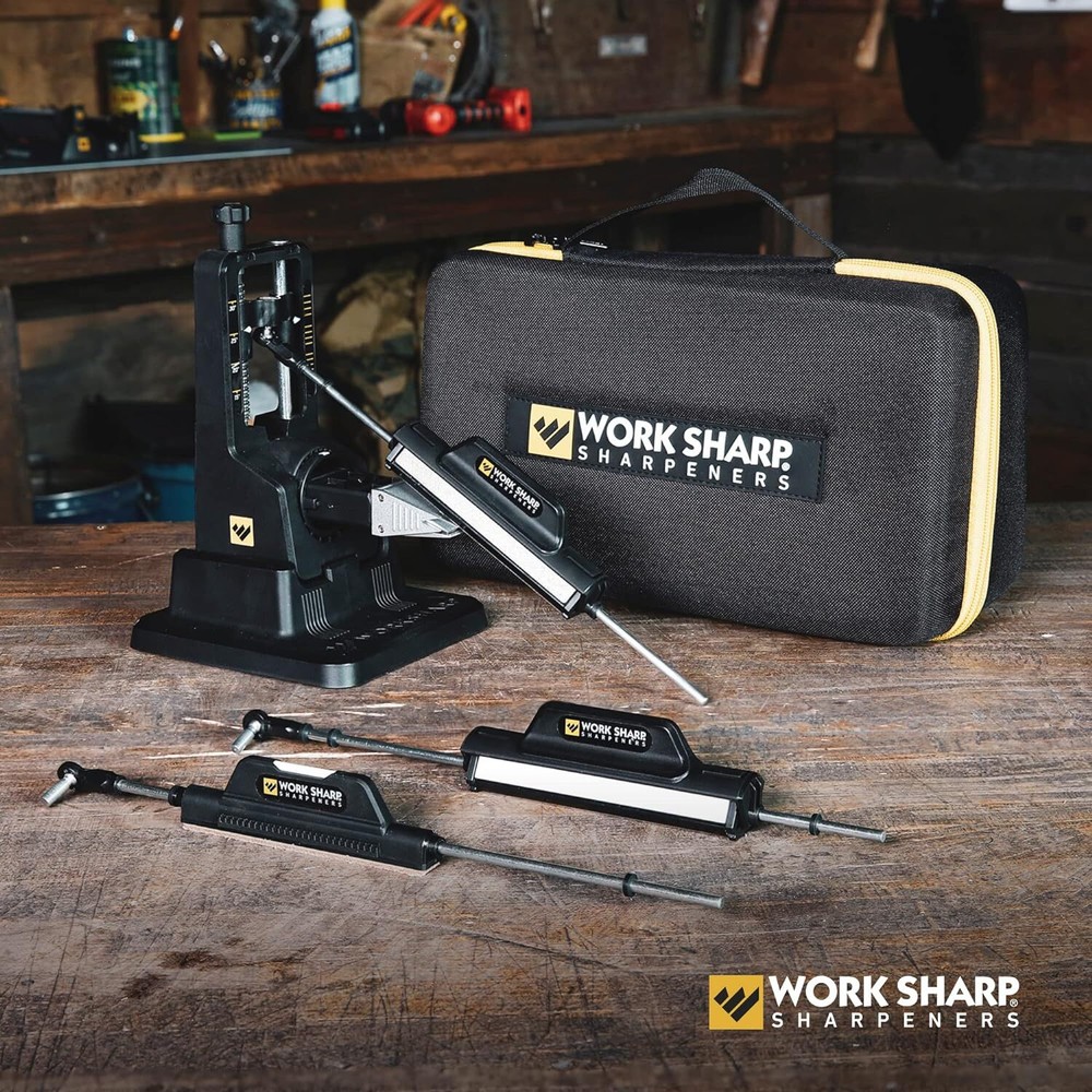 Adjustable Knife Sharpening System Hunting Serrated, Kitchen Knives Fast Precise
