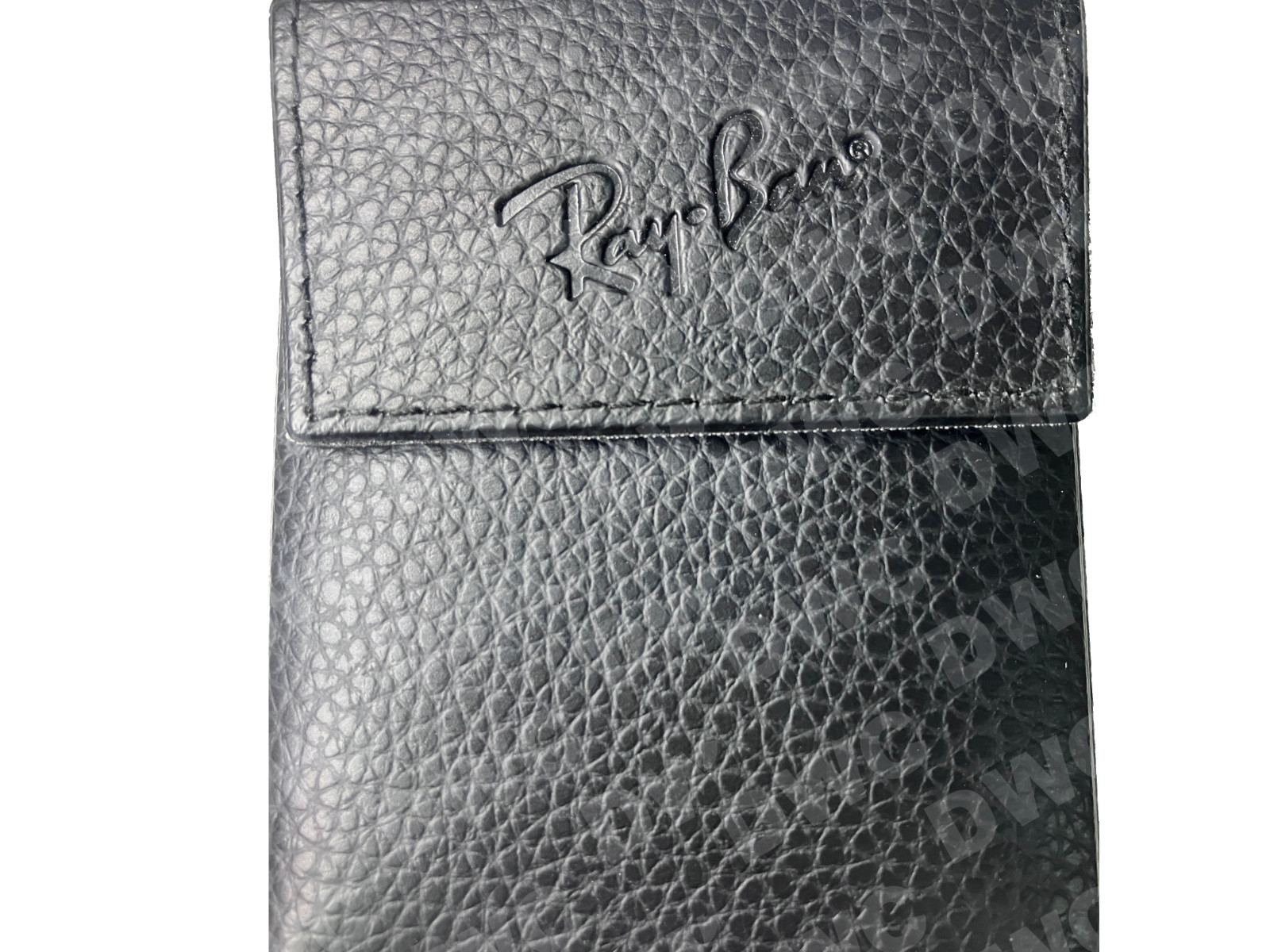 New Ray Ban Black Folding Sunglasses Case w/ cleaning cloth