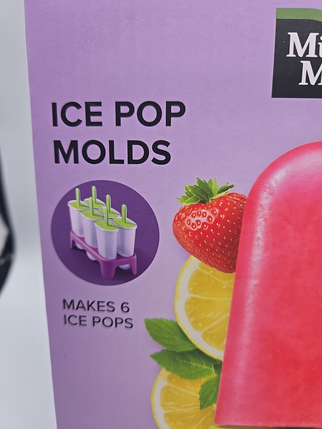 Minute Maid Ice Pop Molds Makes 6 Ice Pops Green Handle Plastic Sealed
