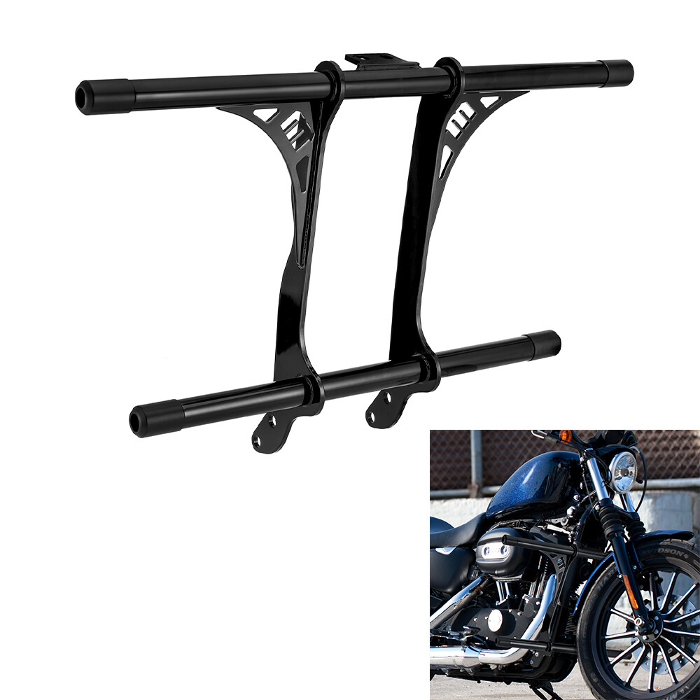 Front Engine Guard Crash Bar For Harley Sportster 883 1200 XL w/Forward Controls