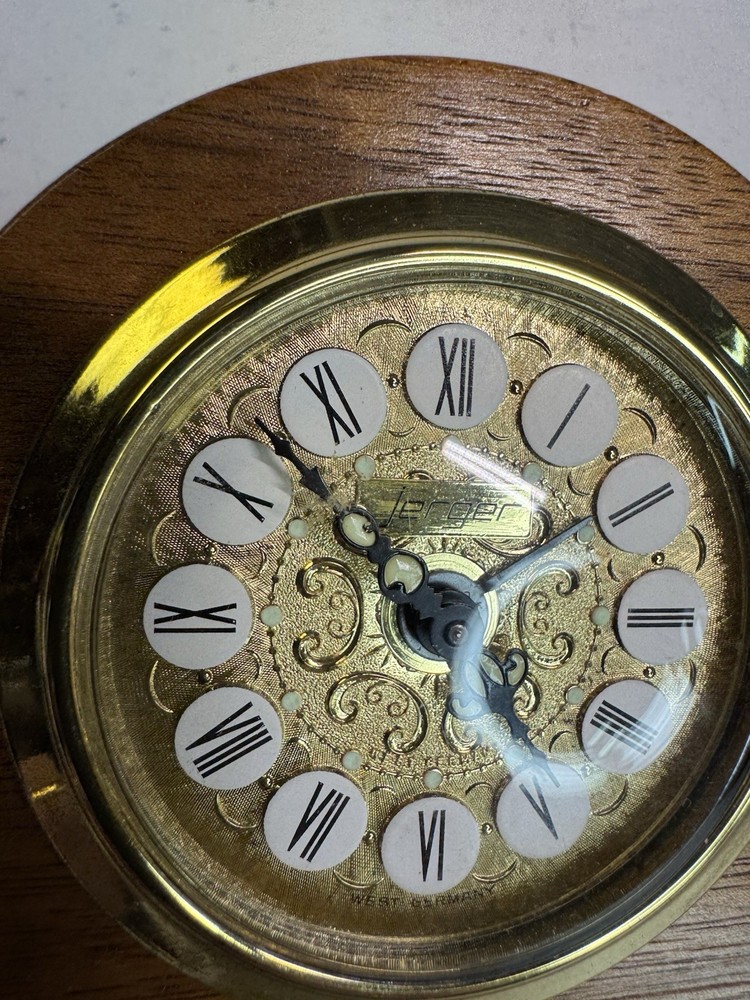 Handmade Solid Oak Wood Quartz Movement Camel Humpback Mantle Clock 7 1/2” long