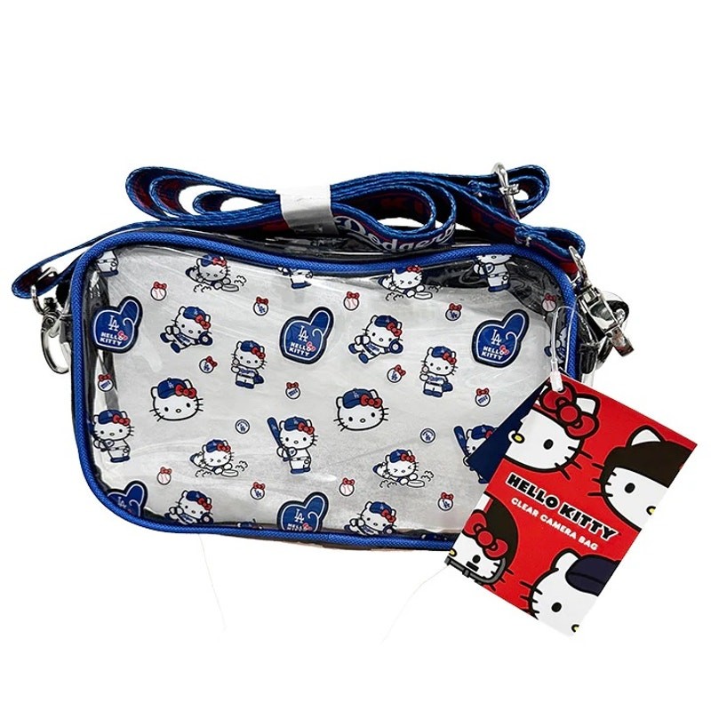 Hello Kitty x Los Angeles Dodgers Clear Crossbody Bag | MLB Official Licensed