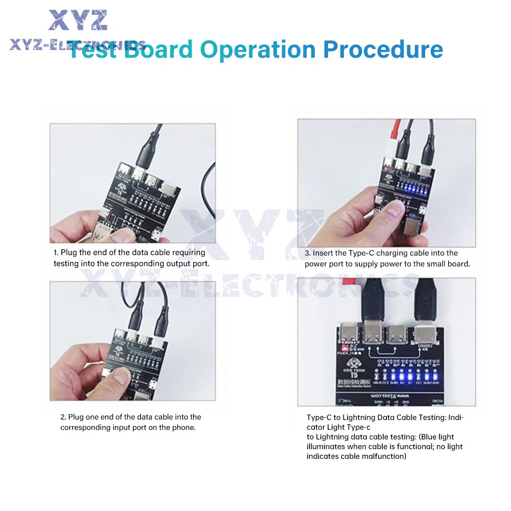 T5 Multifunctional Interface Cable Detection Module Data Cable Abnormal Testing
