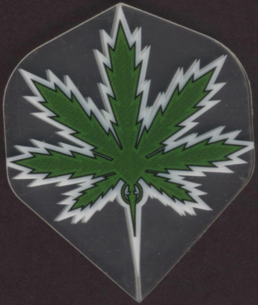 Pot Leaf with Clear Background Dart Flights: 3 per set