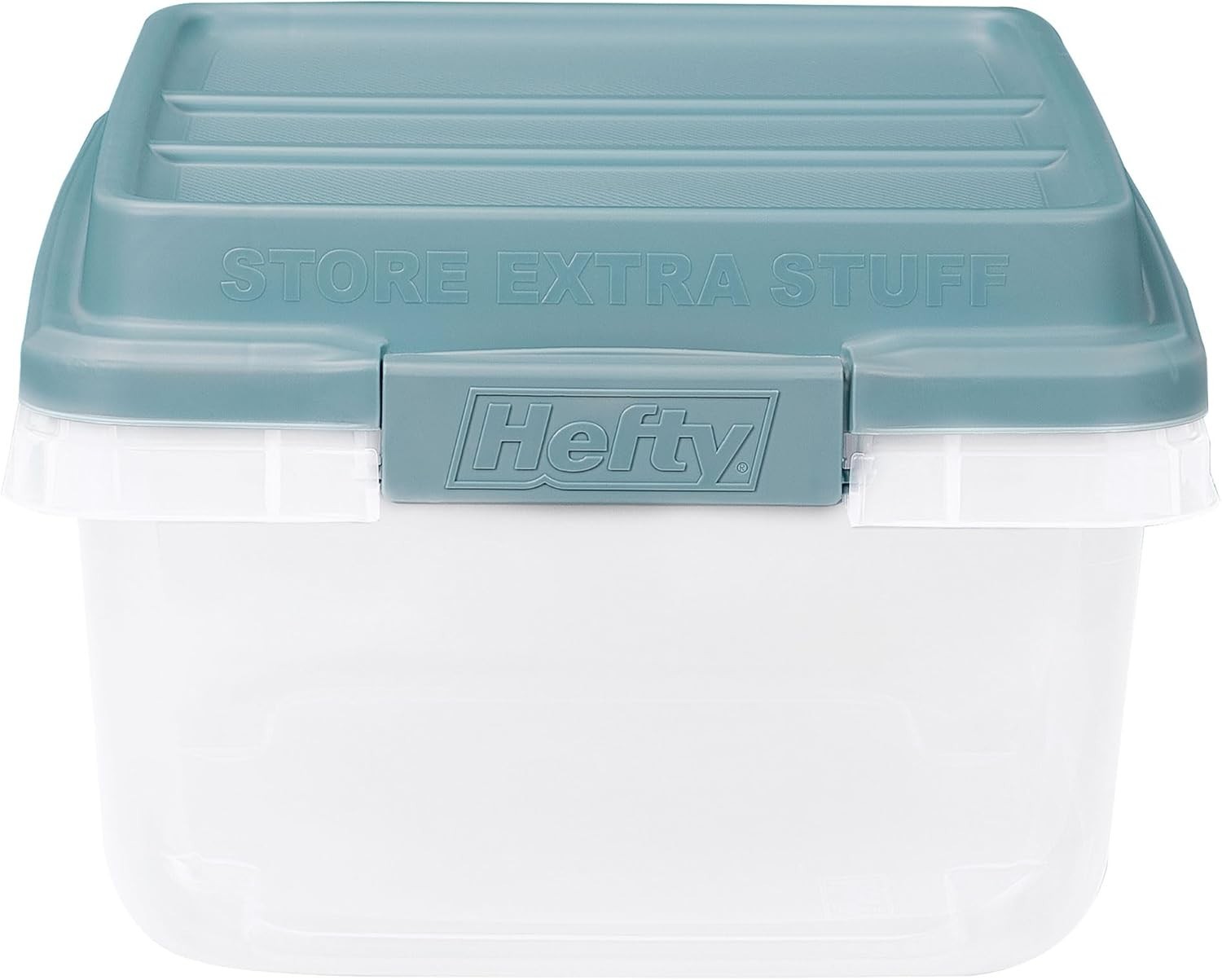 18 Quart Hi-Rise Storage Bin with Lid Stackable Plastic Container