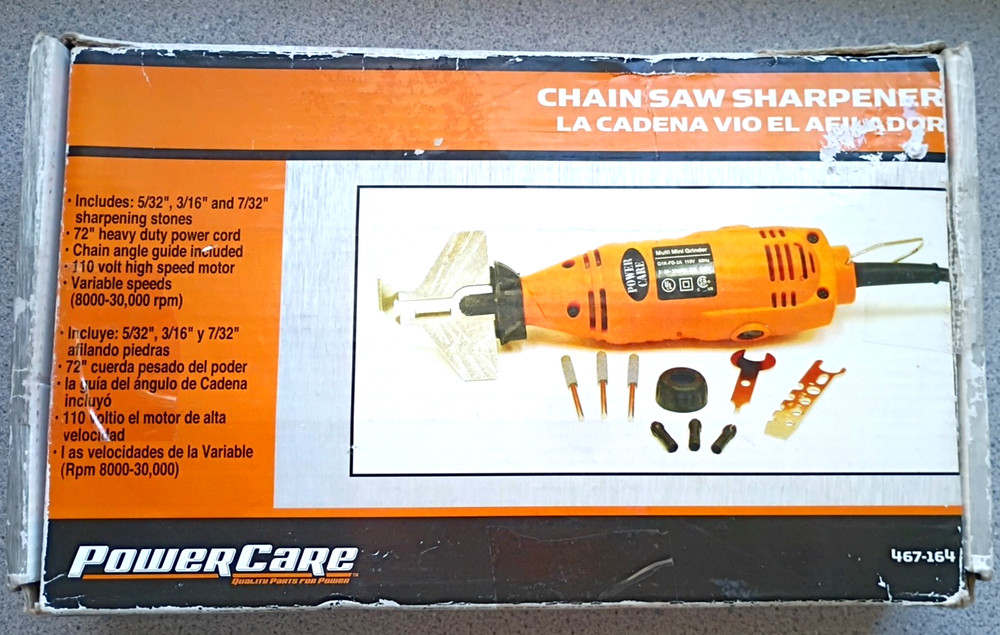 Chainsaw Chain Sharpener PowerCare 110 Volt #467-164