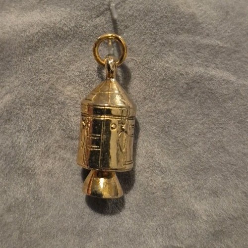 Apollo Command and Service Module (CSM), 3D Charm -Gold Plated