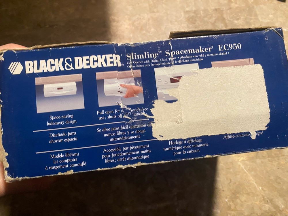 black decker spacemaker under-counter can opener EC950