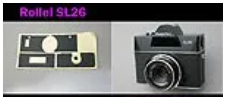 Camera Replacement Skin Leather w/VIDEO instruction【Rollei SL26】From Japan