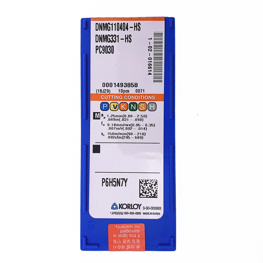 KORLOY DNMG110404-HS PC9030 Carbide Inserts CNC
