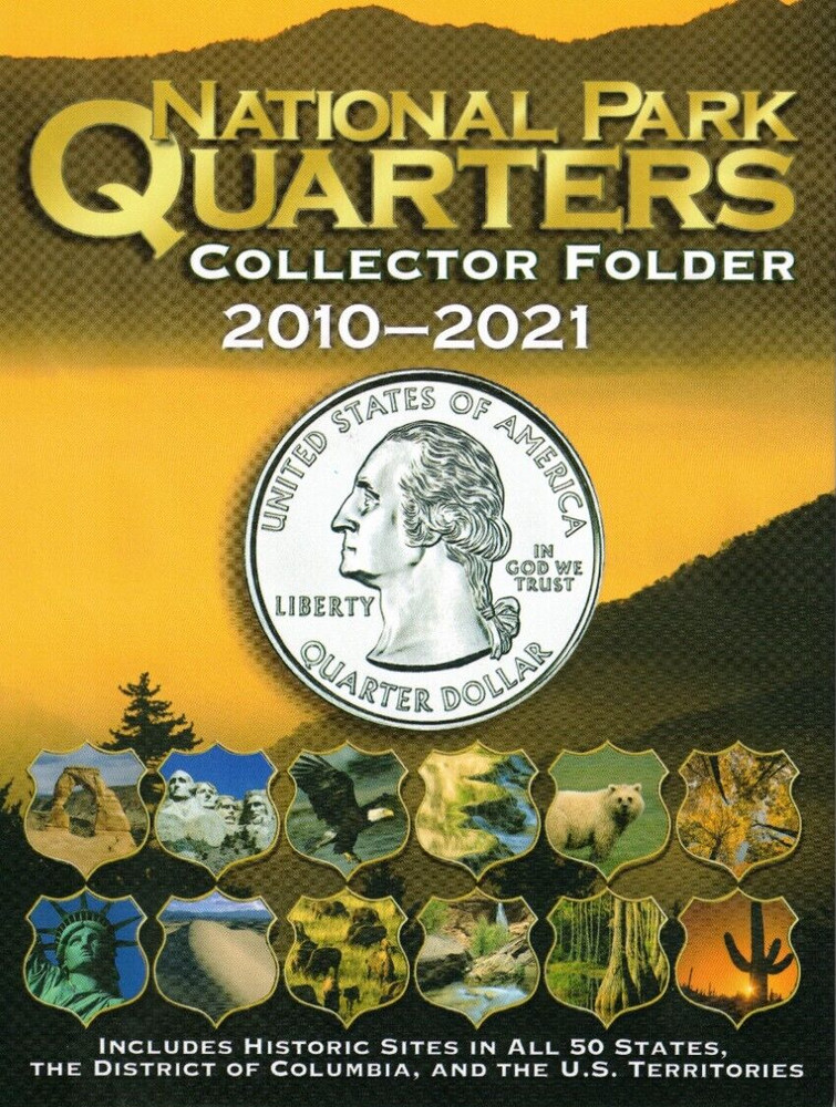New Whitman Folder for National Park 60 Quarter Types From 2010-2021!