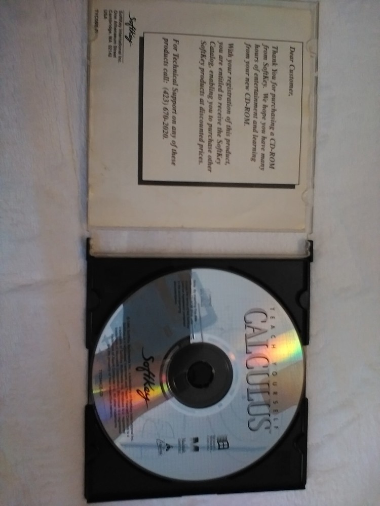 Teach Yourself Calculus CD-ROM Softkey 1995 Windows & Macintosh