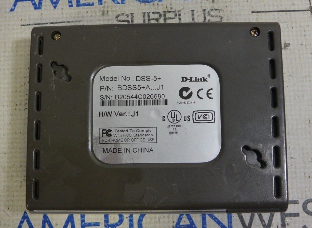 D-Link DSS-5+ BDSS5+A...J1 5-Port Ethernet Switch