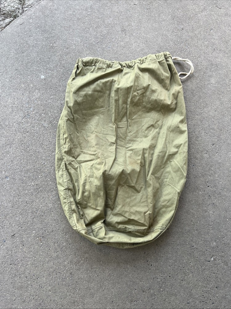 WW2 US Army Barracks Bag 1944 Dated Unissued With Tag Inland Co (AA392