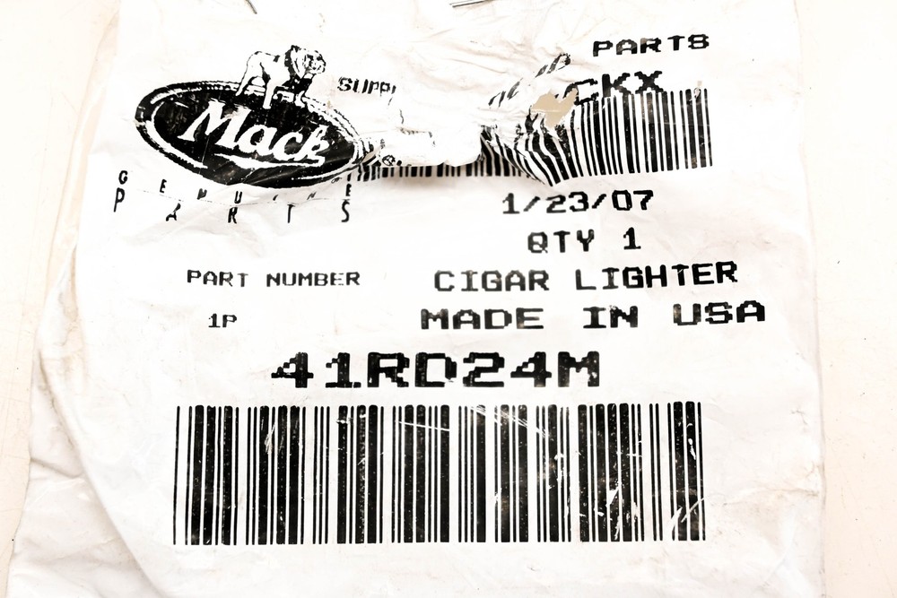 Mack 41RD24M Cigar Lighter Unit NOS