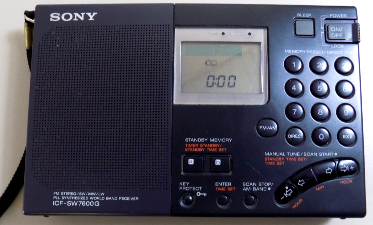 SONY ICF-SW7600G FM/SW/ MW/LW PLL SYNTHESIZED WORLD BAND RECEIVER COMPLETE