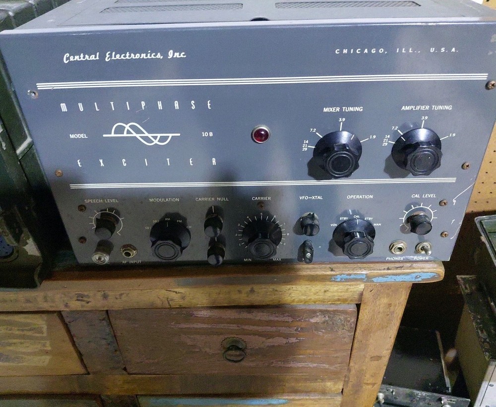 Central Electronics Multiphase Exciter, Model 10-B.  Untested Power Up ONLY