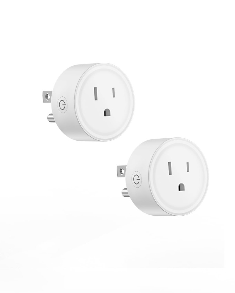 2 Pack Smart Mini Plug WiFi Outlet with Timer and Remote Control