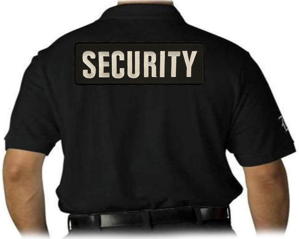 | Embroidered Security Patch | Security Badge Hook and Loop for Security Vest |