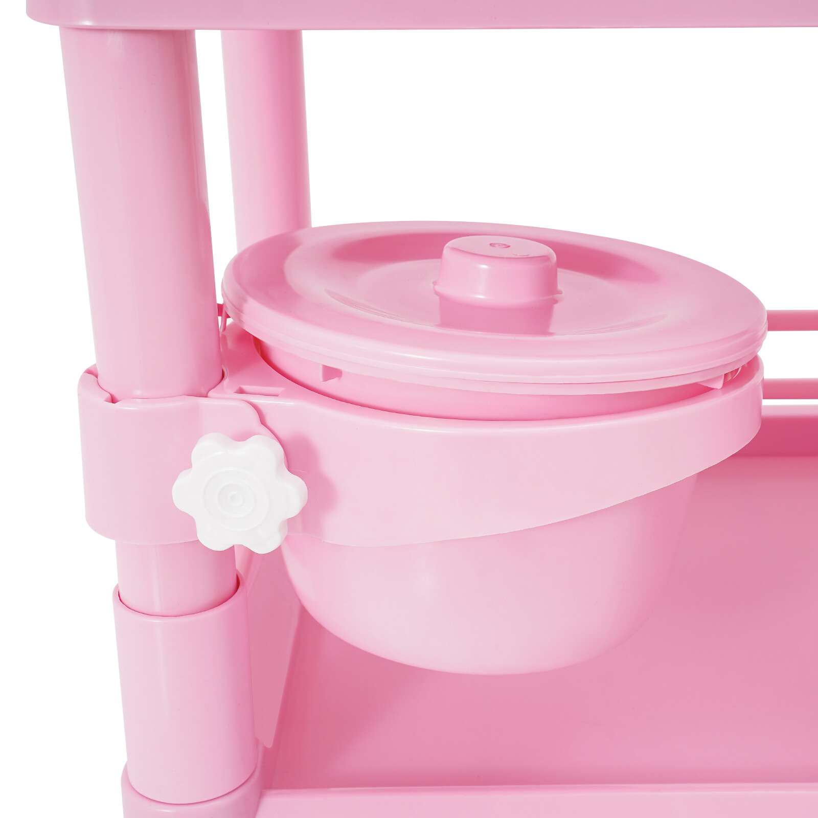 80kg/176.37lbs Movable Salon Storage Cart Beauty Organizer Mobile Storage Cart