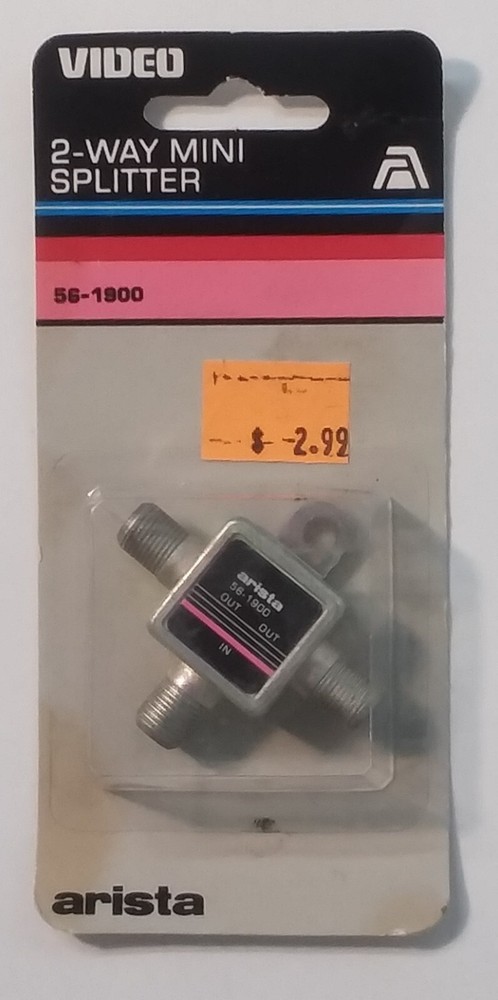 2-way mini splitter for cable  New Old Stock