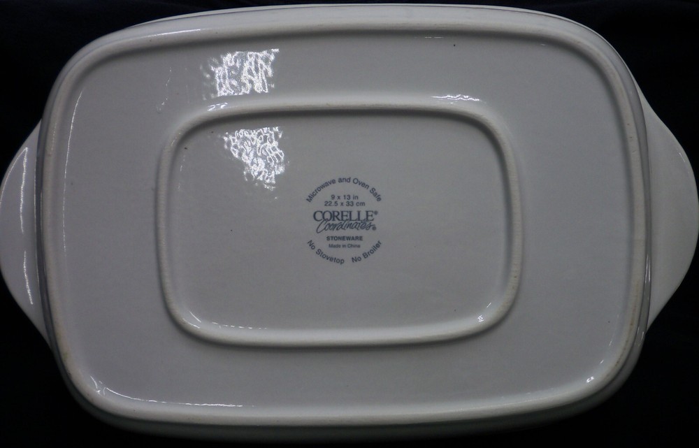 Corelle CHUTNEY 13"x9" Rectangular Roaster Lasagne Pan Casserole Dish Baking