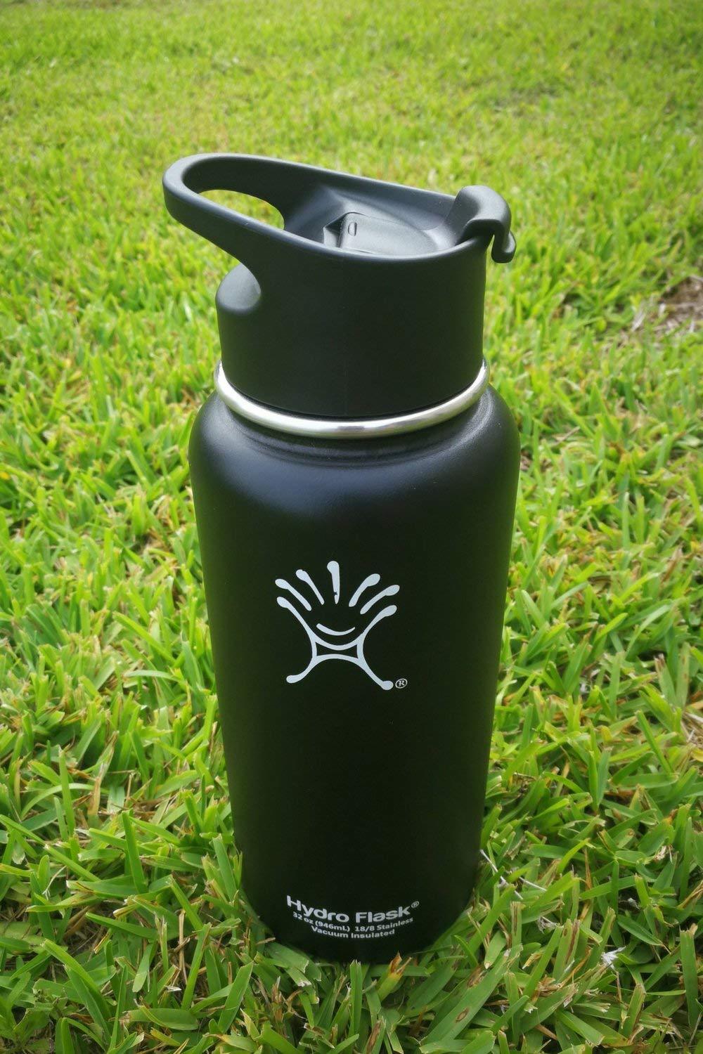 Replacement Flip Lid For Hydro Flask Wide Mouth Water Bottle Coffee Lid Black