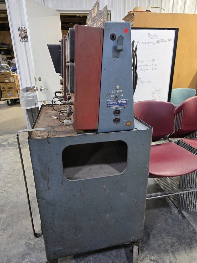 Vintage Sun 740 Electronic Engine Starter With Cabinet, UNTESTED