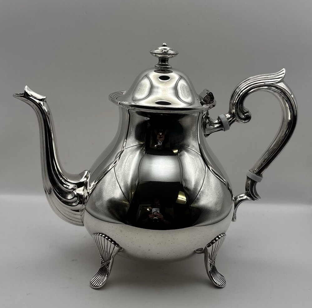 Towle Silver Plate Coffee Pot with Lid Silver Plated Vintage