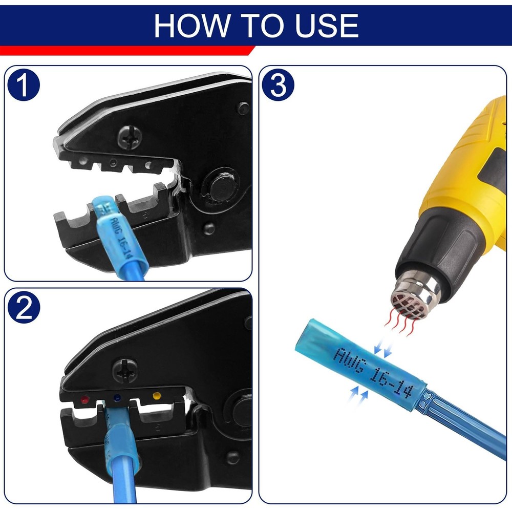Herramienta De Engarce Con Doscientos Diez Conectores De Cable De Lujo
