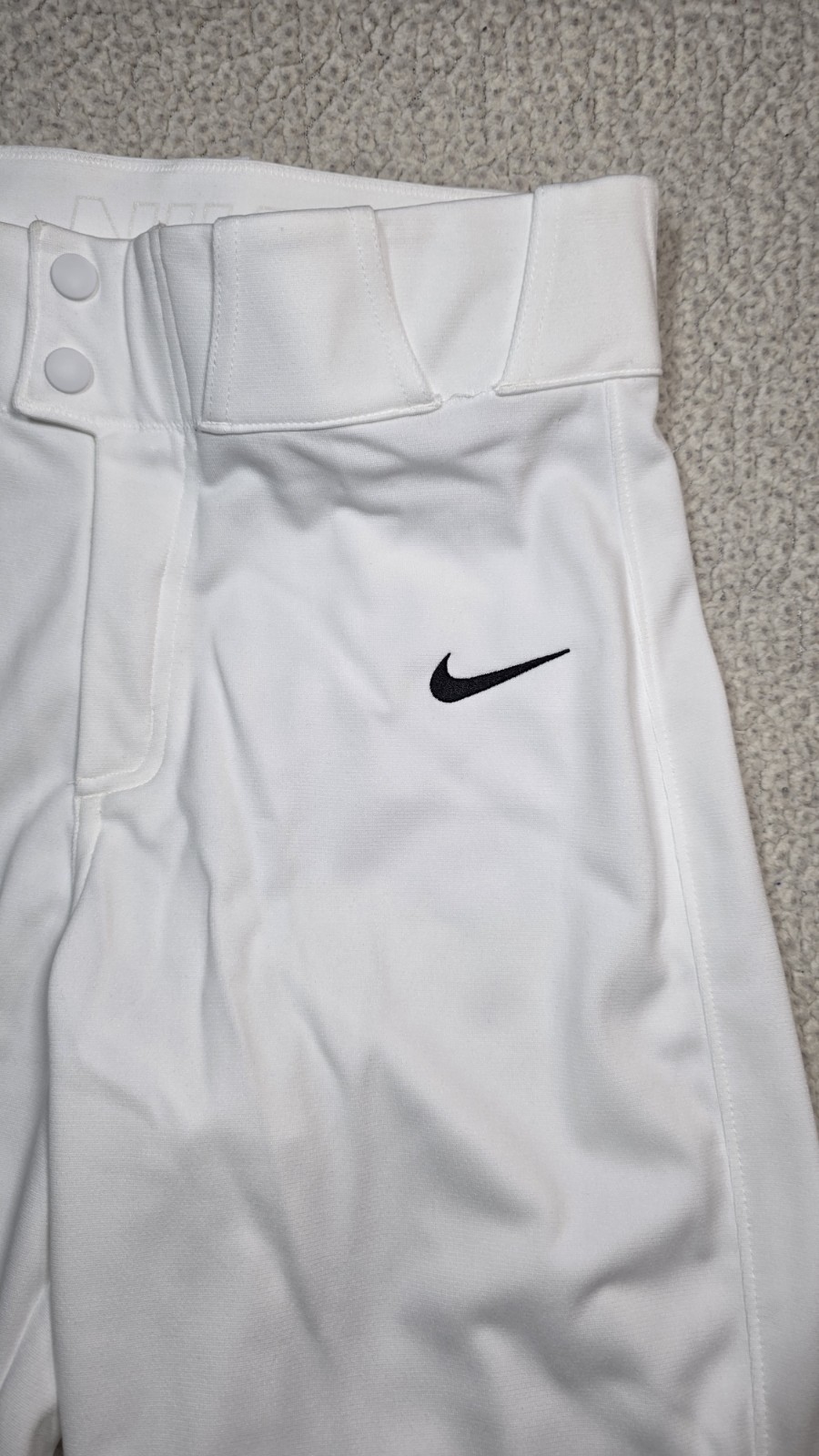New NWT Nike Vapor Select Baseball Pants Team White Size Mens Small BQ6432-100