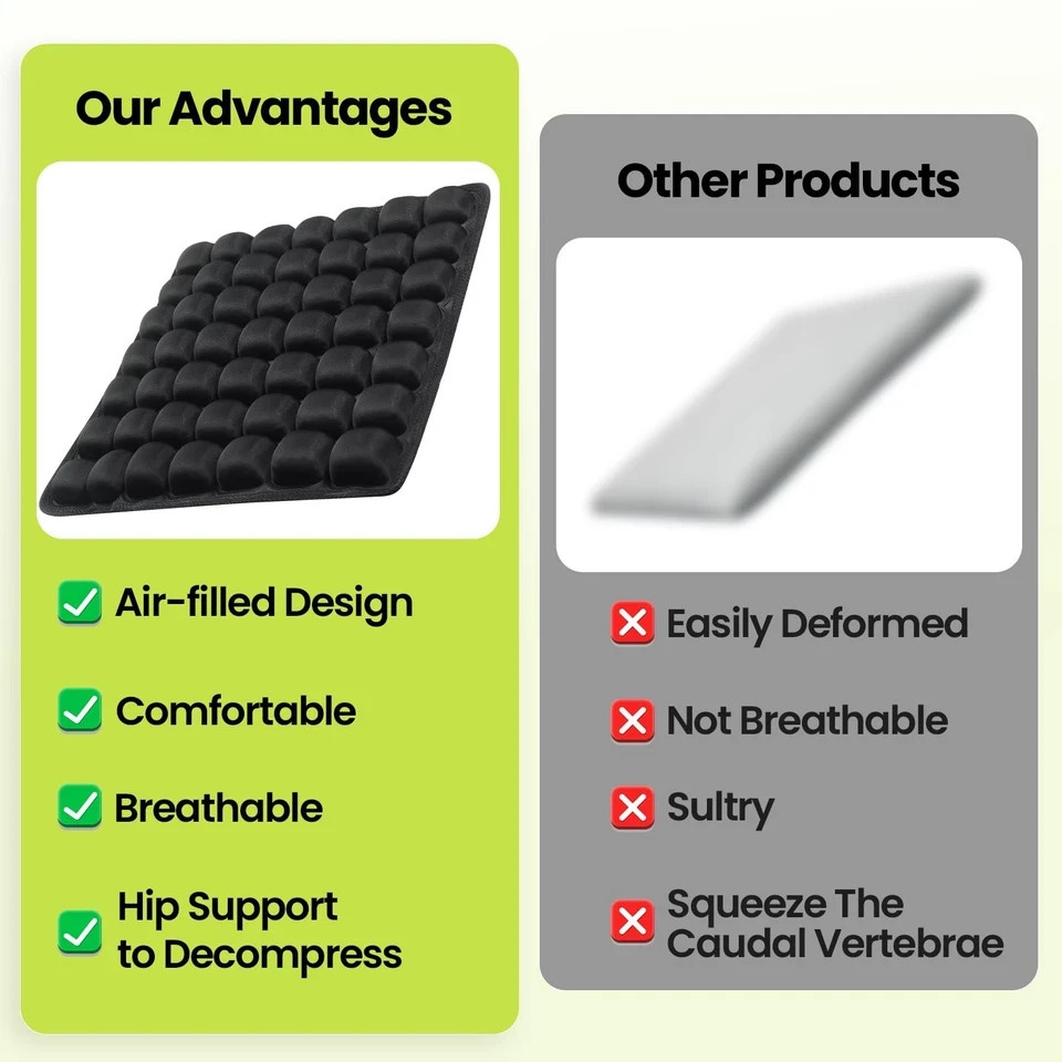 Sondor Travel Cushion – Adjustable Bubble Technology for Customized Comfort, ...