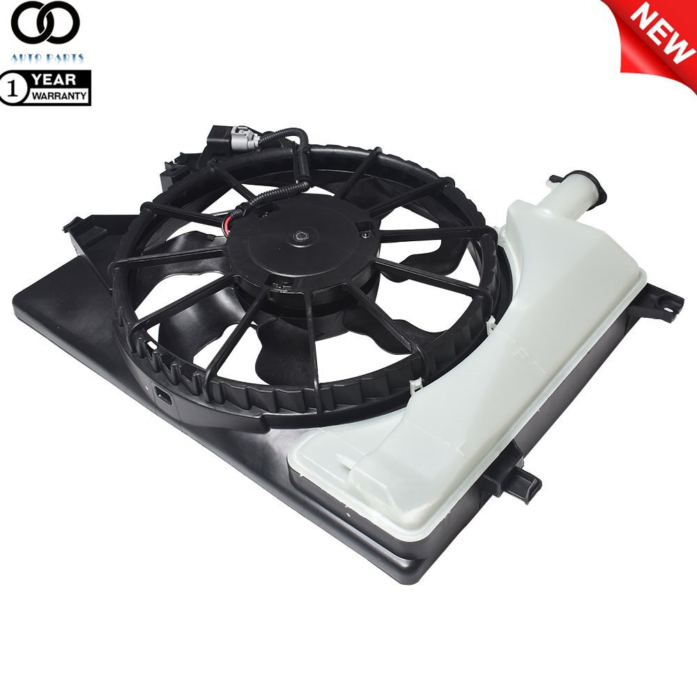 Radiator Cooling Fan w/ Reservoir For Kia Forte Hyundai Elantra 1.8L 2.0L 14-18