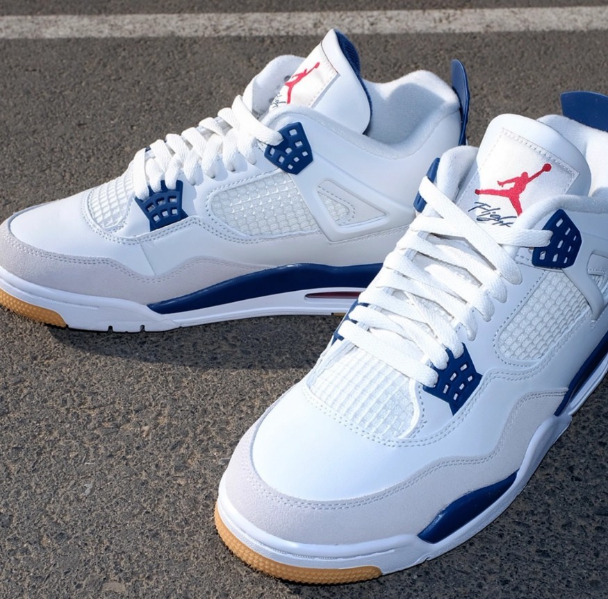 Jordan 4 Retro SB "Navy Blue" Men's Mid Top Basketball Shoes Size 7-12